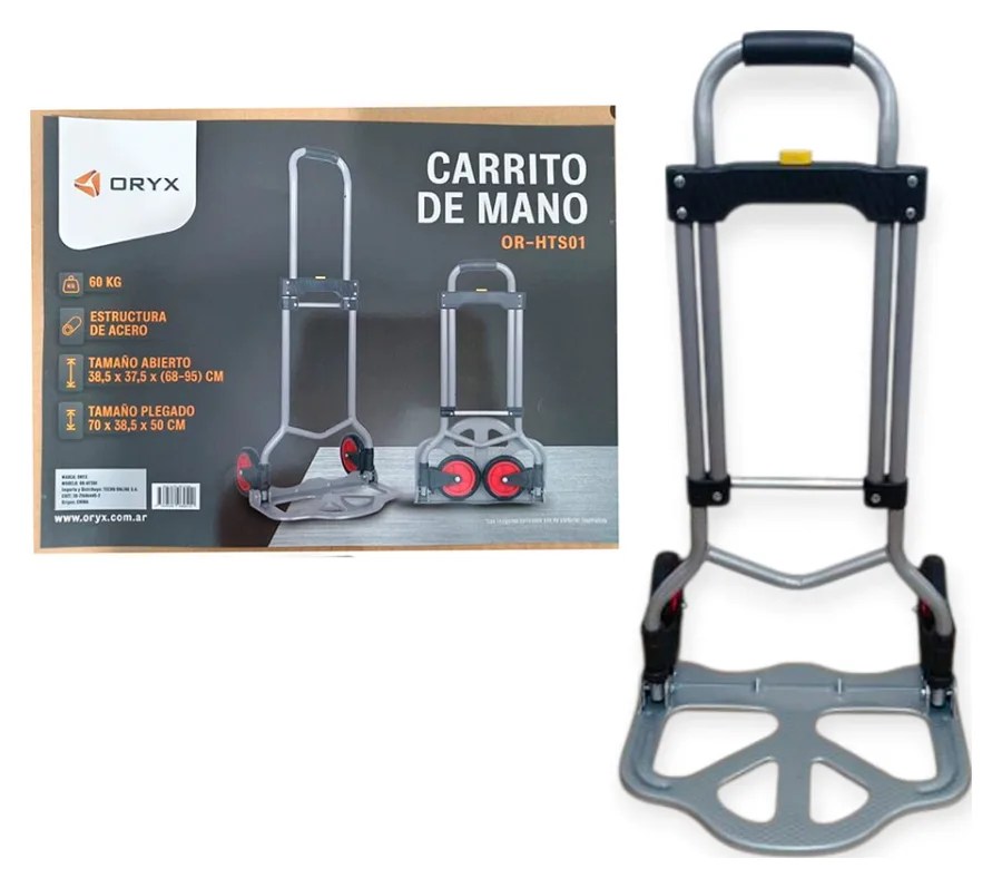 Carrito Zorra Plegable de Acero