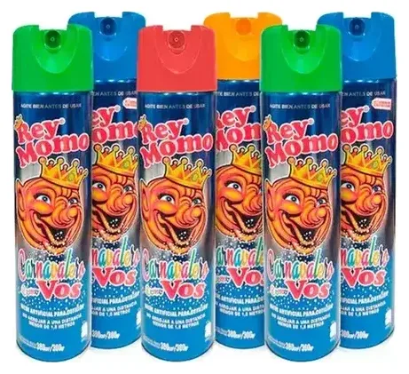 Espuma Rey Momo pack x 12