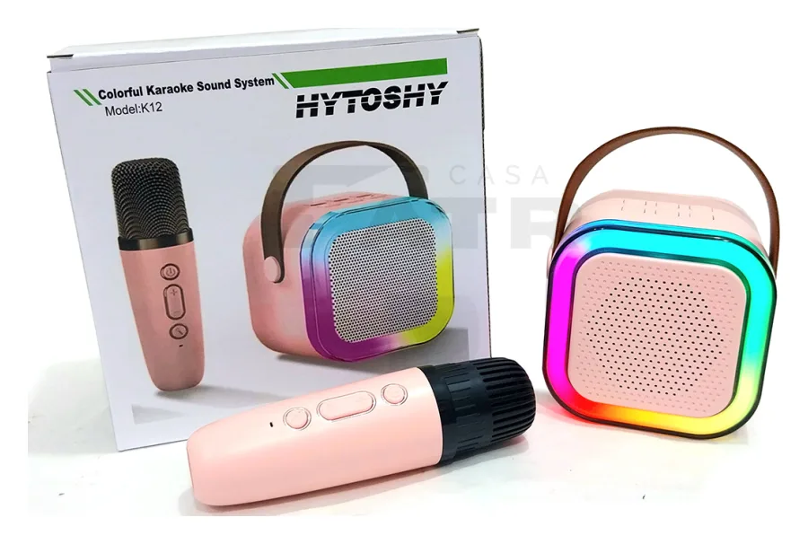 Parlante Rgb con 1 Microfono Karaoke