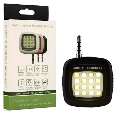 Mini Flash Led Portátil Para Celular Luz Selfie Recargable