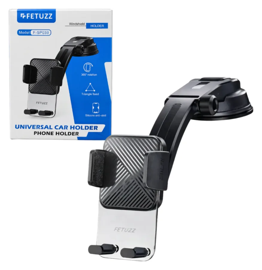 Soporte Celular para Auto Con Sopapa Brazo Extensible 360°