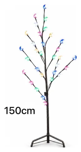 Arbol LED con lunas de color 150 cm