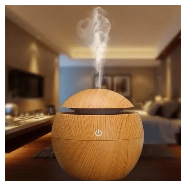 Humidificador Madera Redondo USB