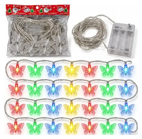 Luces LED multicolor 4 m a pila