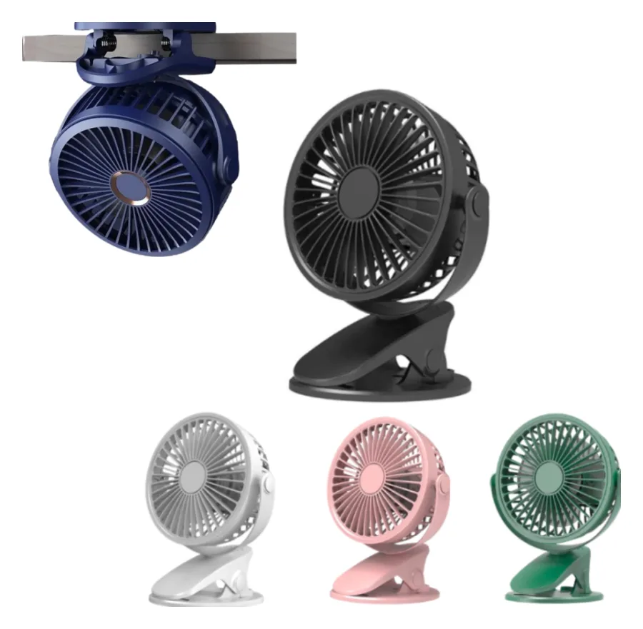 Ventilador portatil recargable con broche clip