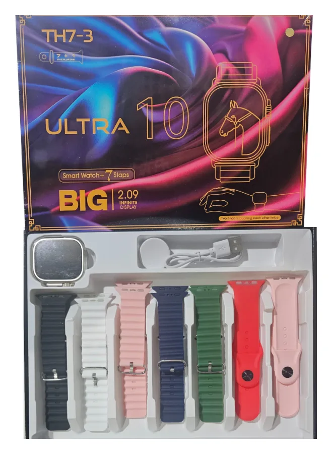 Smartwatch tactil con 7 mallas ultra 10 big