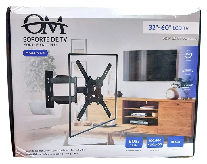 Soporte Movil 32-60" 27,2 kg Vasculante Reforzado