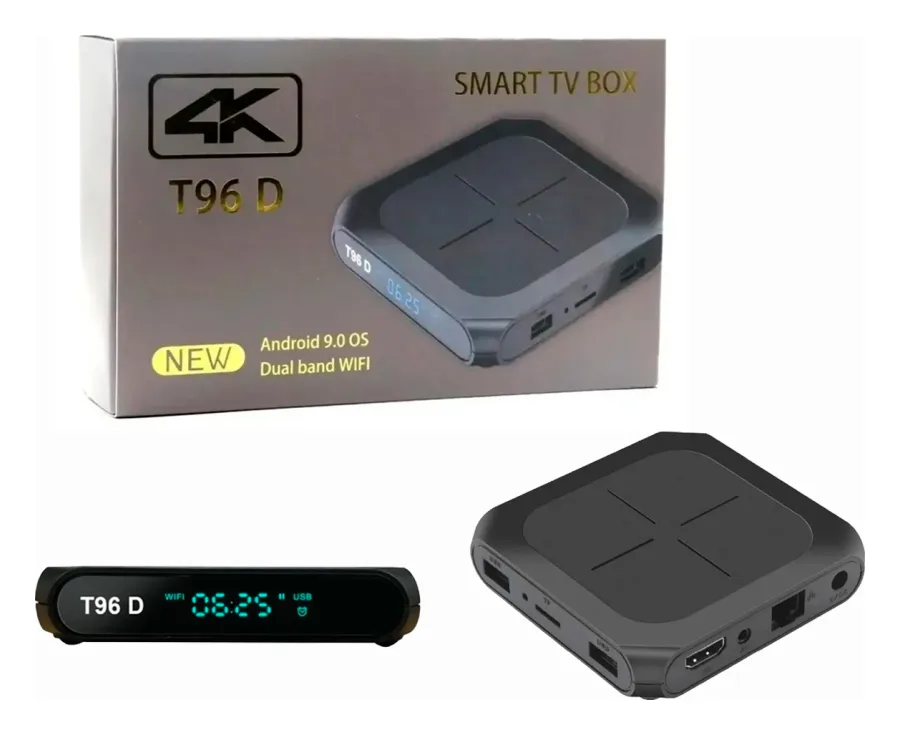TV Box Android 10,0 Os Dual Band Wifi