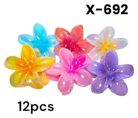 Broche de Pelo Flor 12pcs