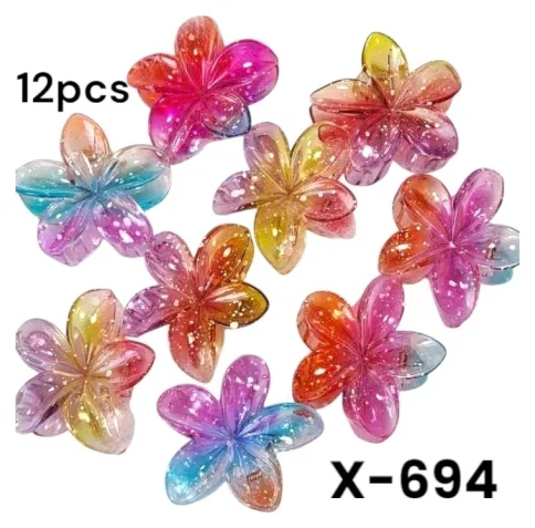 Broche de Pelo Flor 12pcs