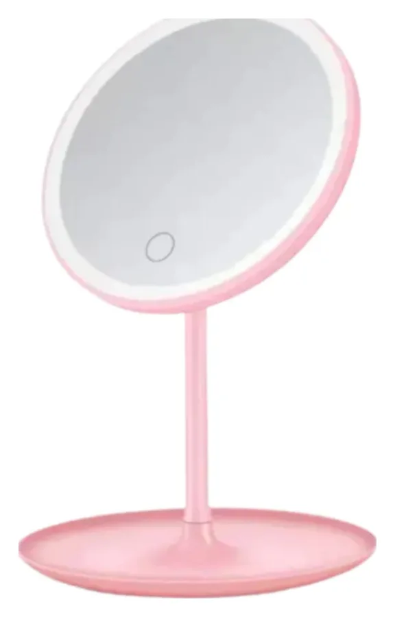 Espejo led circular con base
