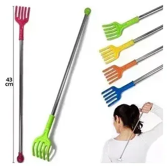 Rasca Espalda Mano Extensible Rascador Cabeza Pvc