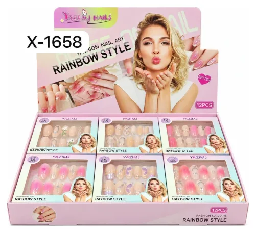 Uñas por caja 12pcs Press-on