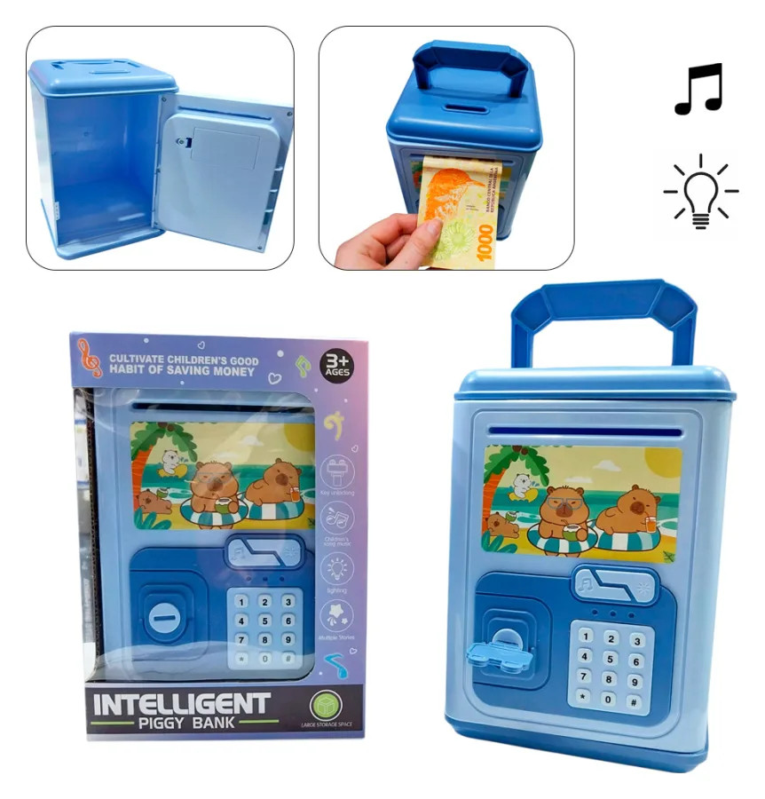 Caja Fuerte Capibara con Musica y Luz