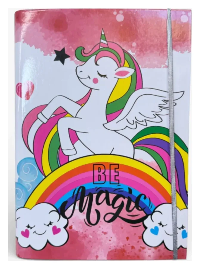 Cuaderno infantil unicornio para pintar + kit de dibujo 30 piezas