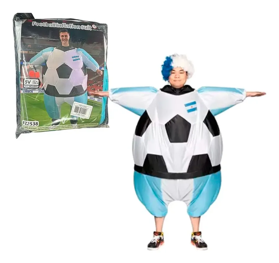 Disfraz Inlfable de Pelota Argentina