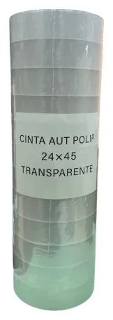 Cinta aut polip 24 x 45 transparente *12