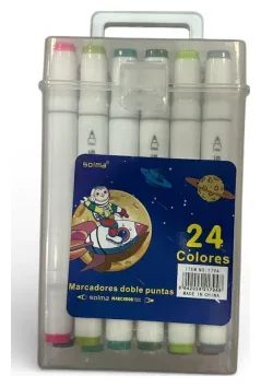 Marcador Doble Punta x 24PC 1794