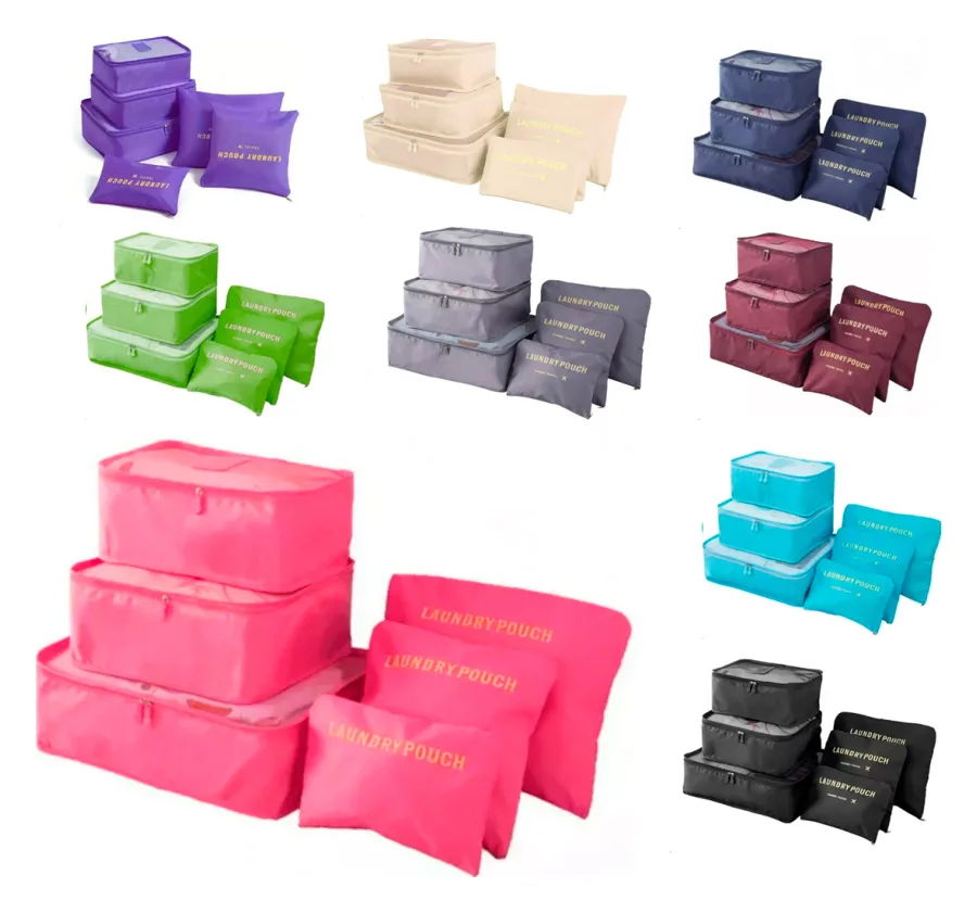 Bolso Neceser de Viaje 6 Pcs
