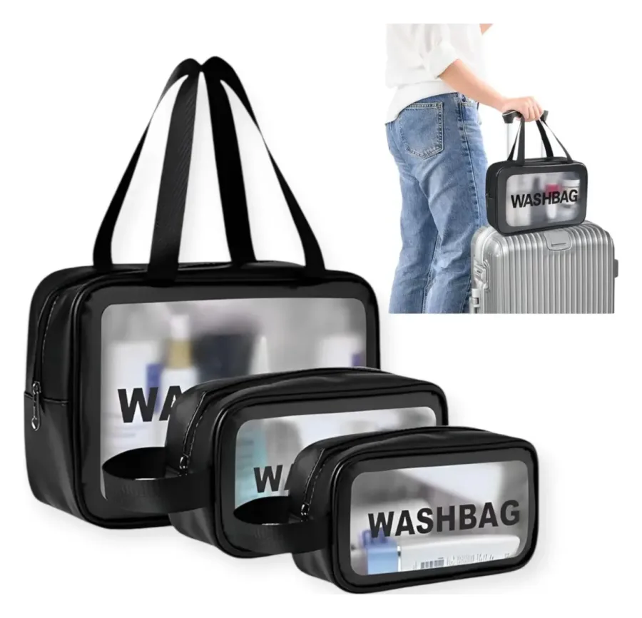Set 3 Neceser Washbag Porta Cosmeticos