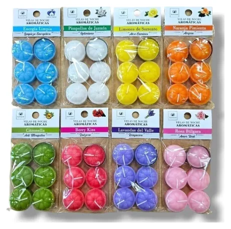 Vela de Noche Aromaticas 6pcs iluminarte G3055 Vainilla Encantadas