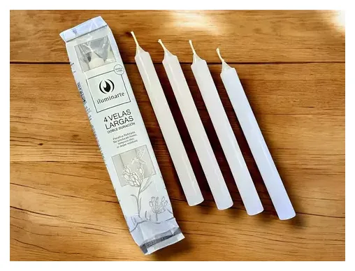 Velas Largas 4pcs Iluminarte G3035 x 25paquetes