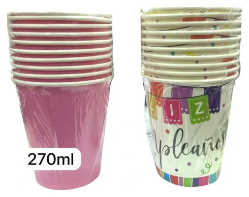 Vaso cumpleaño papel 203858