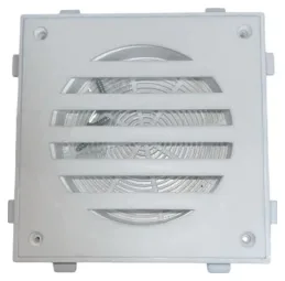 Rejilla PVC con Canasto 15 x 15 / Blanco Blanco/negro